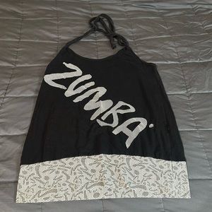 Zumba Halter Top Black Size S/M